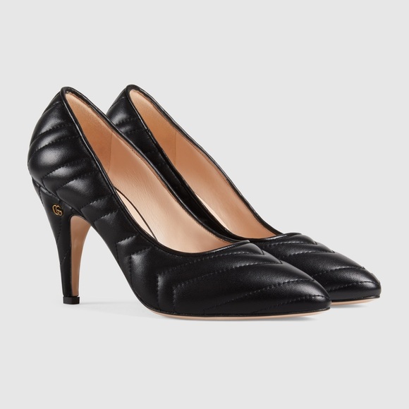 NEW GUCCI Matelasse Leather Pumps - Picture 4 of 9